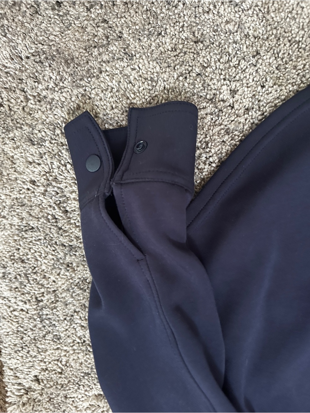 #165 90 Degree By Reflex Navy Long-Sleeve Button-Down Shirt Jacket - Picture 7 of 8